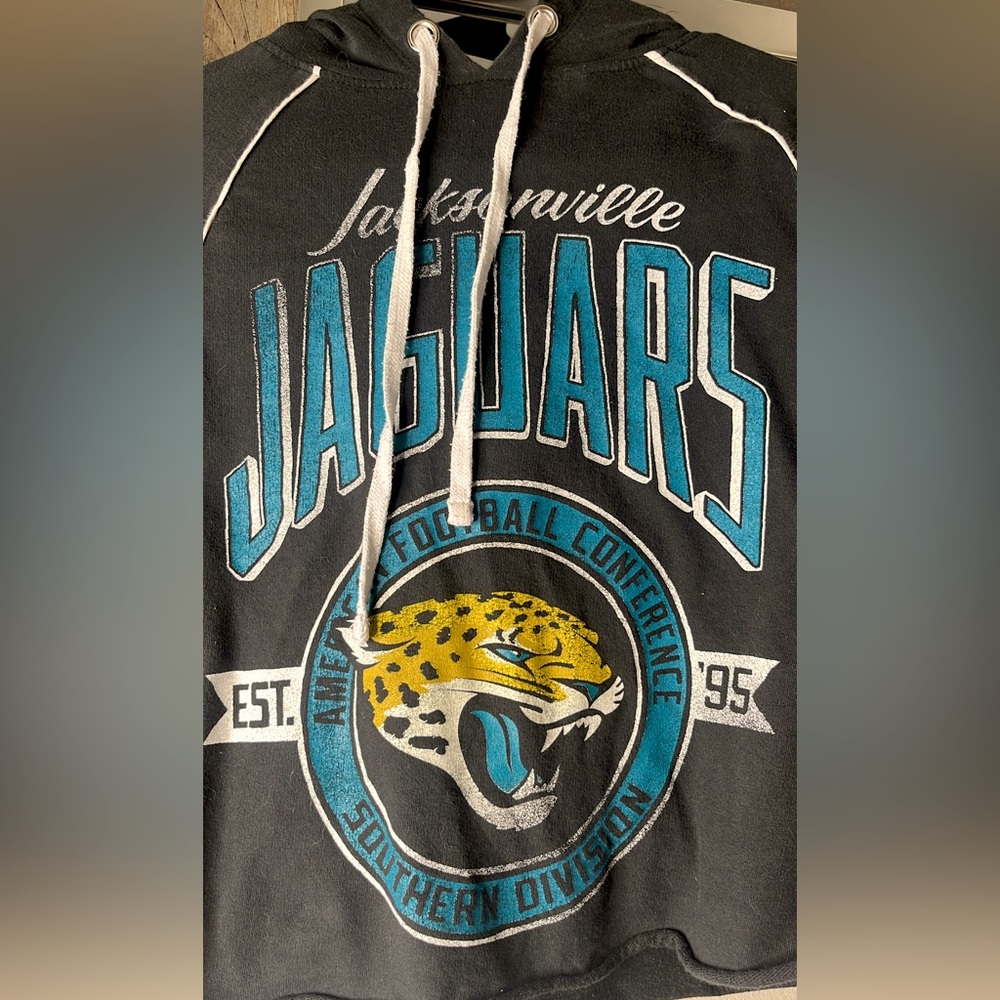 Jacksonville Jaguars Crop Top Hoodie